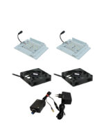 Set: ventilátory + osvetlenie vitríny – Obrázok 2