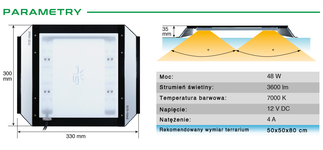 SKYLIGHT PRI-55 advantages